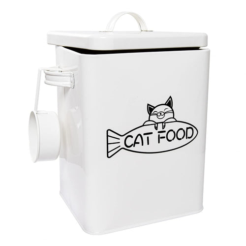 Vumdua Large Dog and Cat Food Storage Container, Farmhouse Pet Food Storage Containers with Lid and Dry Food Scoop, Durable Airtight Cat Container 12-13 lbs Capacity, Great Gift for Pet Owners