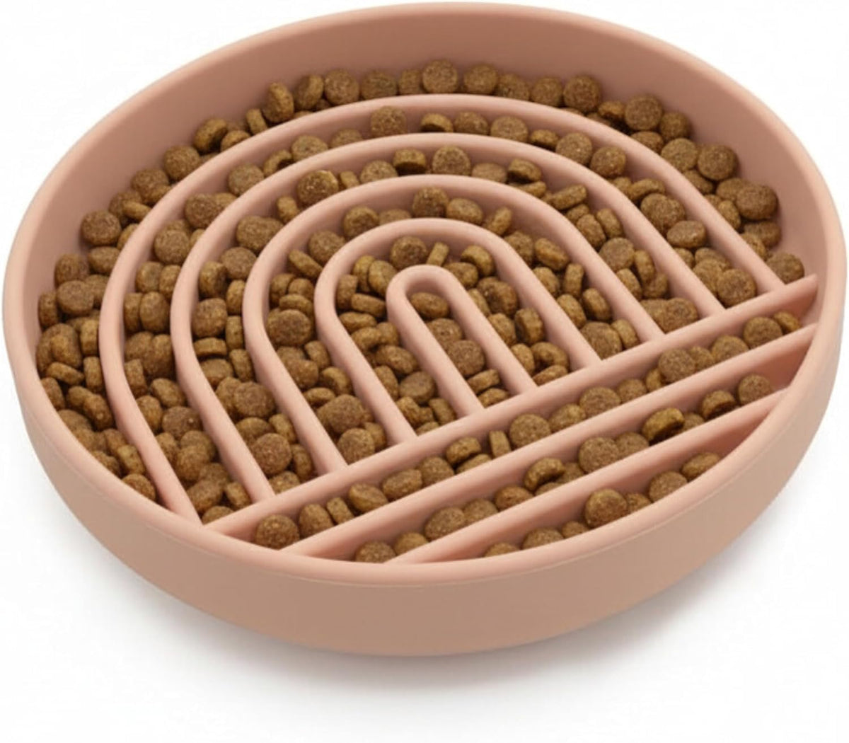 Slow Feeder Dog Bowls - Small Size Silicone Slow Eating Dog Bowl for Puppies & Dogs with Suction Cup -Dishwasher-Safe, Lick Mat Design, Reduces Gulping, for All Breeds, 6”x1.25”- Sage