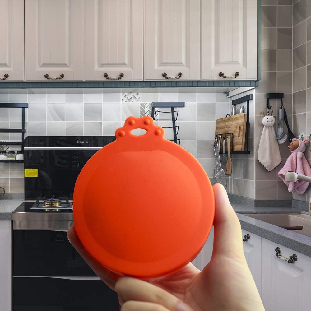 Yobbai 6 packs Pet Food Can Lids, Food Safe BPA-Free & Dishwasher Safe, Can Covers Most Standard Size Dog and Cat Can Tops