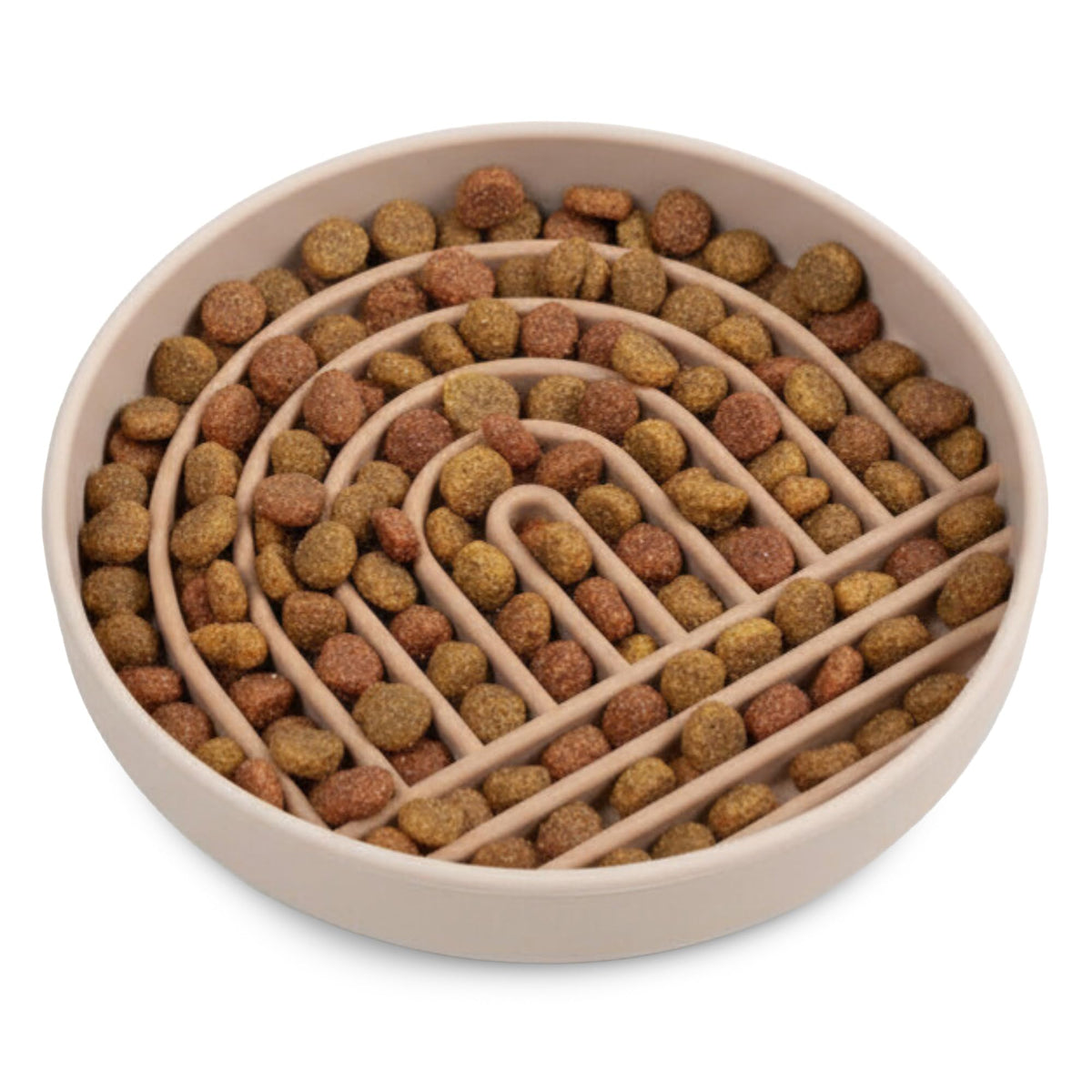 Slow Feeder Dog Bowls - Small Size Silicone Slow Eating Dog Bowl for Puppies & Dogs with Suction Cup -Dishwasher-Safe, Lick Mat Design, Reduces Gulping, for All Breeds, 6”x1.25”- Sage