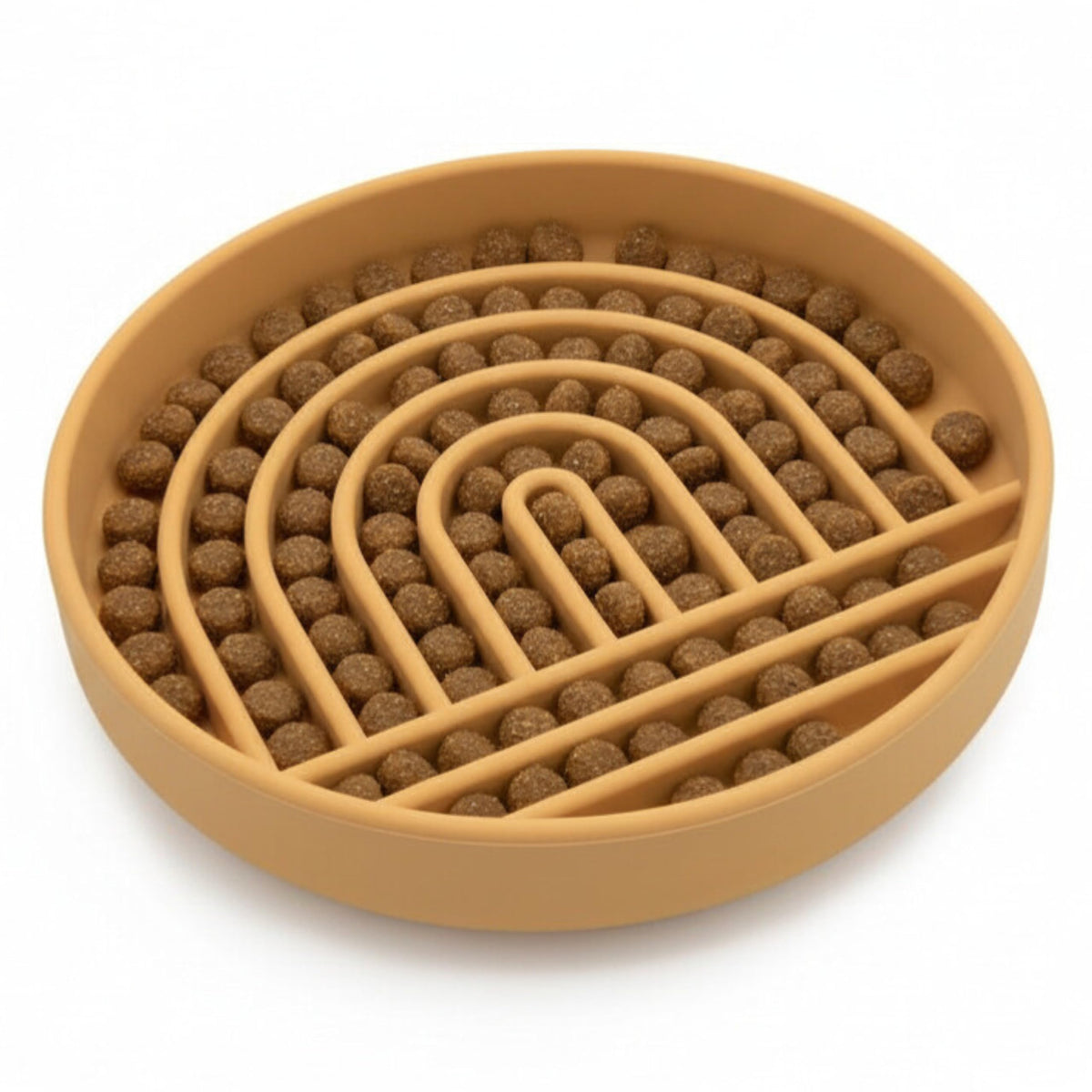 Slow Feeder Dog Bowls - Small Size Silicone Slow Eating Dog Bowl for Puppies & Dogs with Suction Cup -Dishwasher-Safe, Lick Mat Design, Reduces Gulping, for All Breeds, 6”x1.25”- Sage