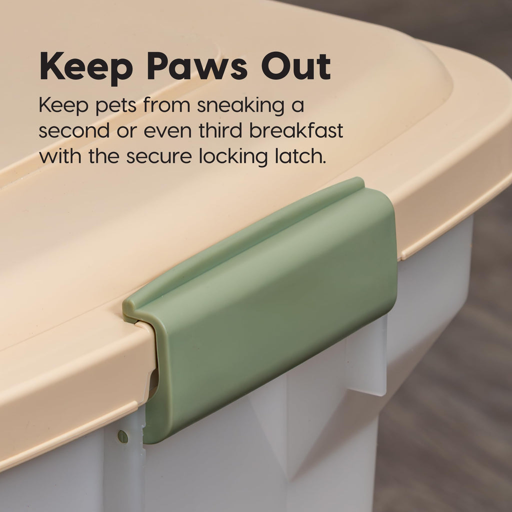 IRIS USA Dog Food Storage Container, Up to 13 lbs, Dark Gray, Made in USA | Includes 2-Cup Scoop, Airtight Seal, BPA-Free, Bird Seed, Cat food, Treats, Keeps Kibble Fresh, Pellets