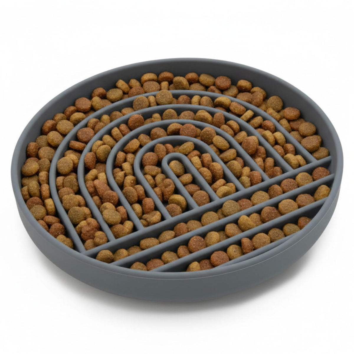Slow Feeder Dog Bowls - Small Size Silicone Slow Eating Dog Bowl for Puppies & Dogs with Suction Cup -Dishwasher-Safe, Lick Mat Design, Reduces Gulping, for All Breeds, 6”x1.25”- Sage
