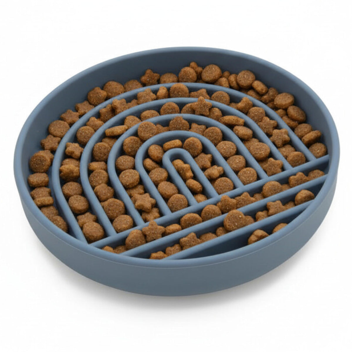 Slow Feeder Dog Bowls - Small Size Silicone Slow Eating Dog Bowl for Puppies & Dogs with Suction Cup -Dishwasher-Safe, Lick Mat Design, Reduces Gulping, for All Breeds, 6”x1.25”- Sage