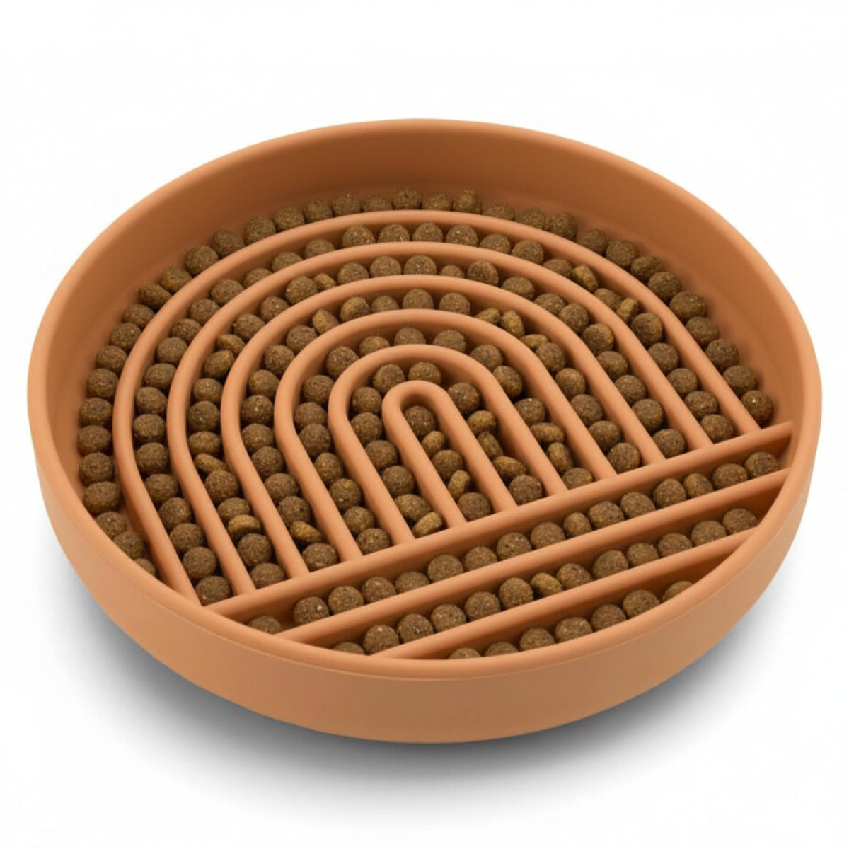 Slow Feeder Dog Bowls - Small Size Silicone Slow Eating Dog Bowl for Puppies & Dogs with Suction Cup -Dishwasher-Safe, Lick Mat Design, Reduces Gulping, for All Breeds, 6”x1.25”- Sage