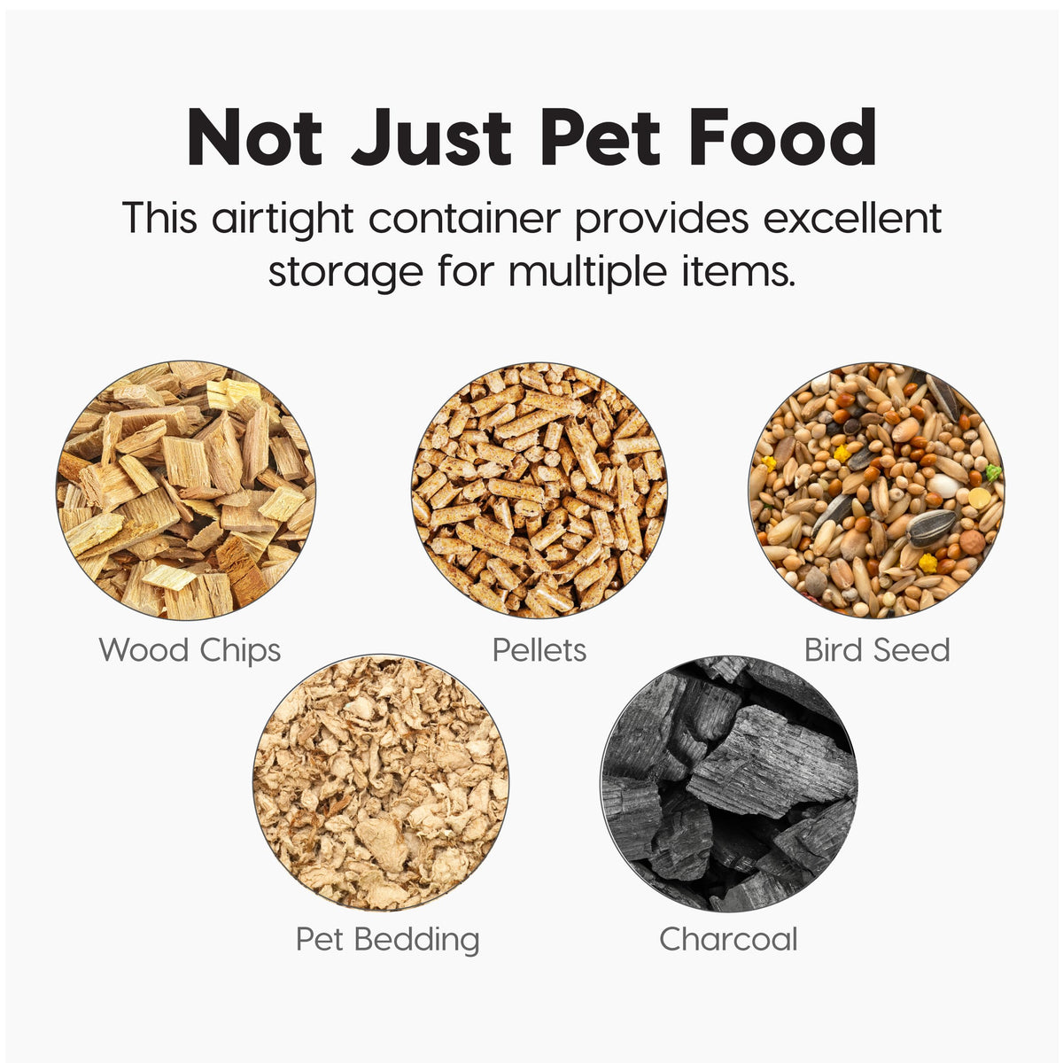 IRIS USA Dog Food Storage Container, Up to 13 lbs, Dark Gray, Made in USA | Includes 2-Cup Scoop, Airtight Seal, BPA-Free, Bird Seed, Cat food, Treats, Keeps Kibble Fresh, Pellets