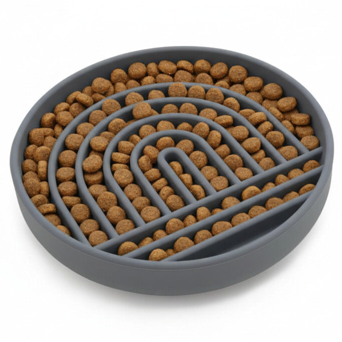Slow Feeder Dog Bowls - Small Size Silicone Slow Eating Dog Bowl for Puppies & Dogs with Suction Cup -Dishwasher-Safe, Lick Mat Design, Reduces Gulping, for All Breeds, 6”x1.25”- Sage